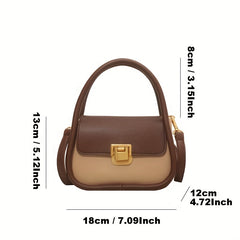 Square Satchel Bag All Match Crossbody Bag Women's Handbag For Work