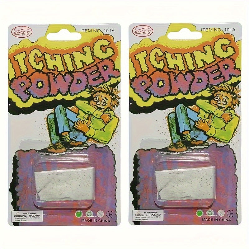 Itchy Powder Prank Props with Spoon - Safe & Fun Party Gag