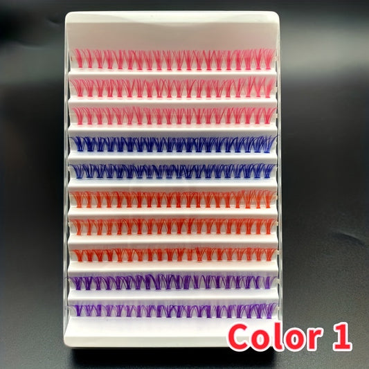 200pcs Cluster Lashes Individual Eyelashes Extension Natural Soft Fans DIY Lash