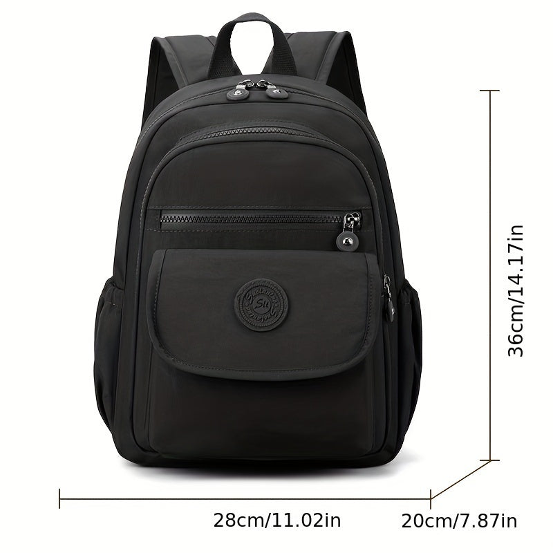 Women's Nylon Backpack: Spacious & Lightweight, Adjustable Straps