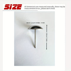 100pcs Large Silvery Thumb Tacks Round Head Office Classroom Use