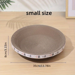 Durable Cat Scratching Pad Bowl Shape Corrugated Paper Cat Scratcher Toy