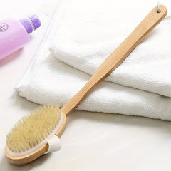 Detachable Long Handle Body Rubbing Shower Brush - Exfoliating Tool