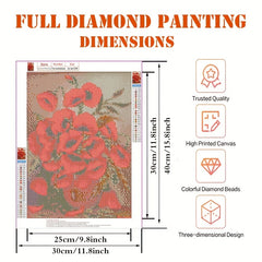Flower Pattern Diamond Painting For Home Decoration