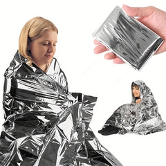 5pcs Emergency Survival Blanket for Outdoor Camping Hiking