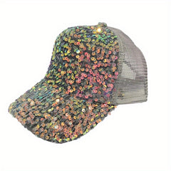 Sequin Baseball Cap Sun Hat for Kids