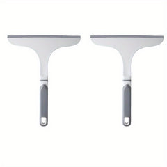 2pcs Shower Squeegee Glass Wiper Water Removal Scraper