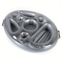 Inflatable Salad Fruit Plate Ice Bucket Floating Bar Pool