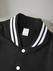 Preppy Classic Varsity Jacket Long Sleeve Casual Jacket