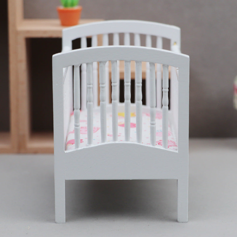 12 Dollhouse Dwarf Bed for Kids Room Scene