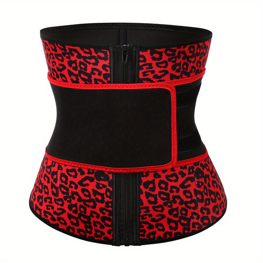 Leopard Waist Trainer Tummy Wrap Slimmer Belly Belt Women's Shapewear