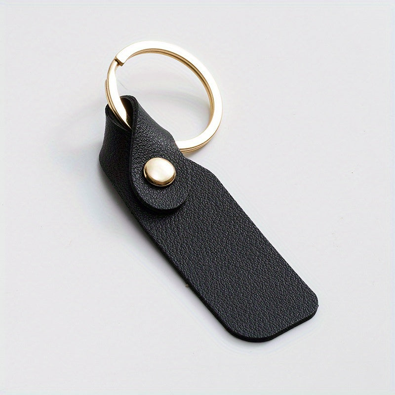 Men's Leather Twist Key Chain Keyring Bag Ornament