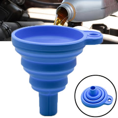 Universal Silicone Liquid Funnel Telescopic Long Neck for Easy Changes