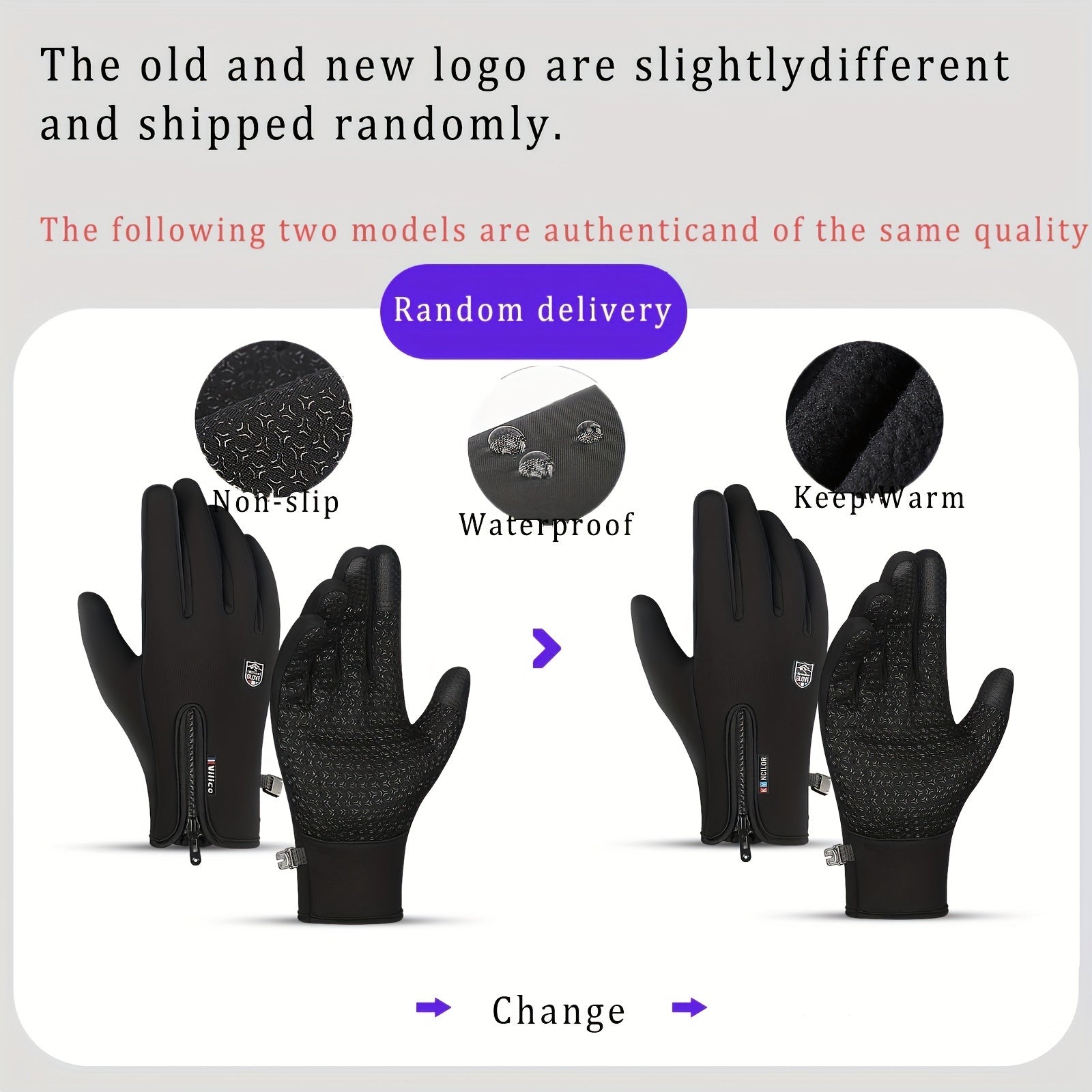 Coldproof Windproof Sports Gloves Cycling Skiing Winter Warm Gloves