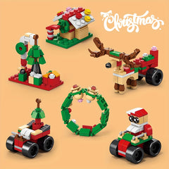 6 In 1 Christmas Train Building Blocks Educational Toys DIY Model Christmas Gift