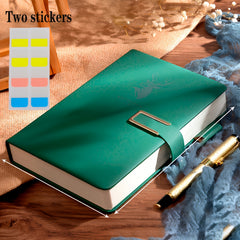 Custom A5 Notebook 400 Pages Thick Soft Cover 2 Stickers Bookmark Waterproof