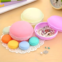 6pcs Macaroon Shape Jewelry Storage Boxes - Portable Pill Boxes