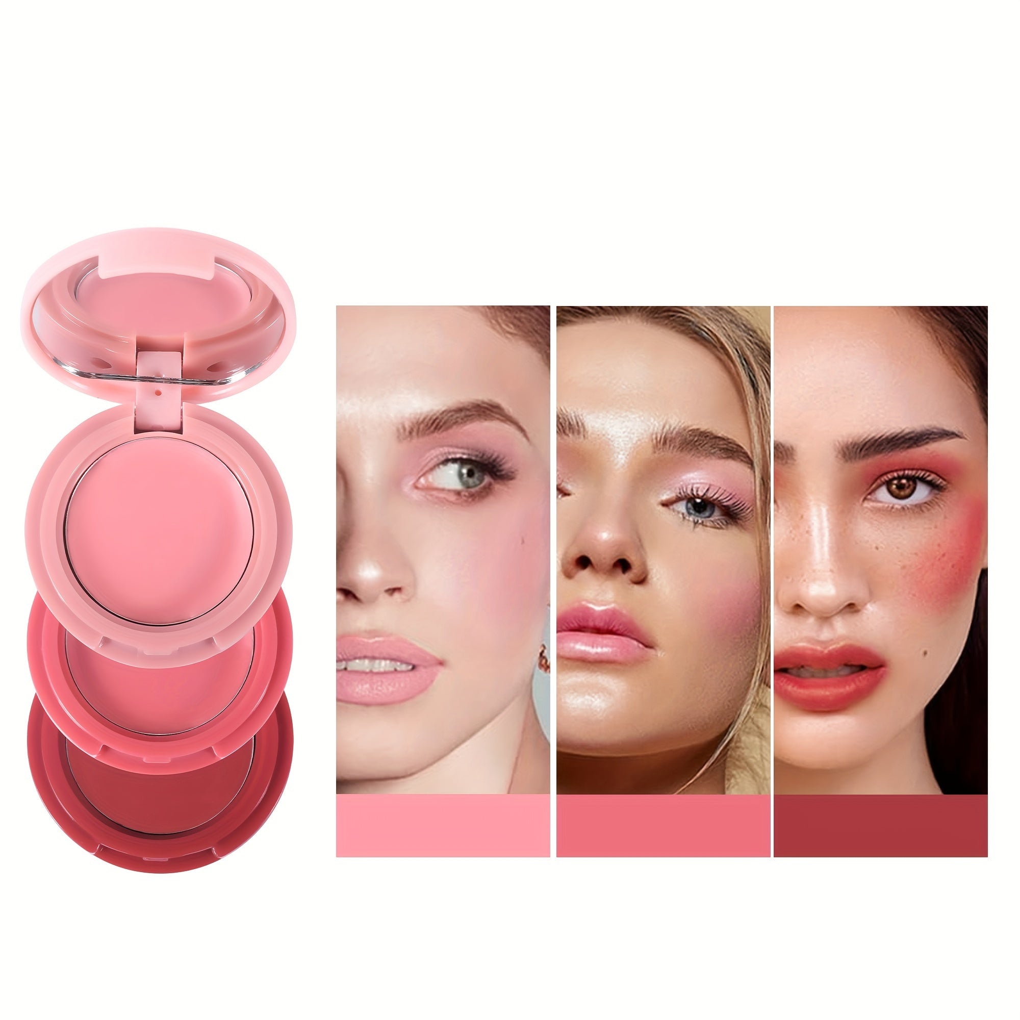 HANDAIYAN 3-in-1 Lip & Cheek Cream Matte Finish Fruit Scent 3g