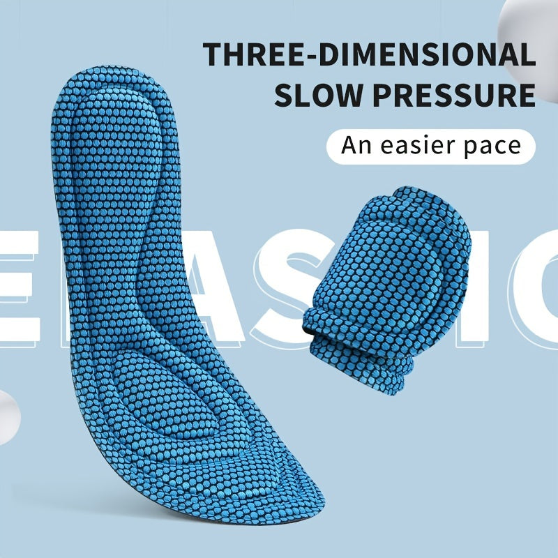 4D Memory Foam Antibacterial Sport Insoles - Feet Care Insoles