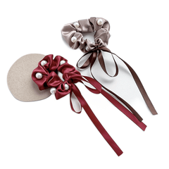 Faux Pearl Scrunchies Hair Tie Ponytail Holder Hair Accessories