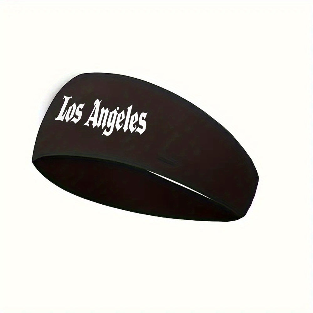 Los Angeles Sports Headband Breathable Mesh with Lettering