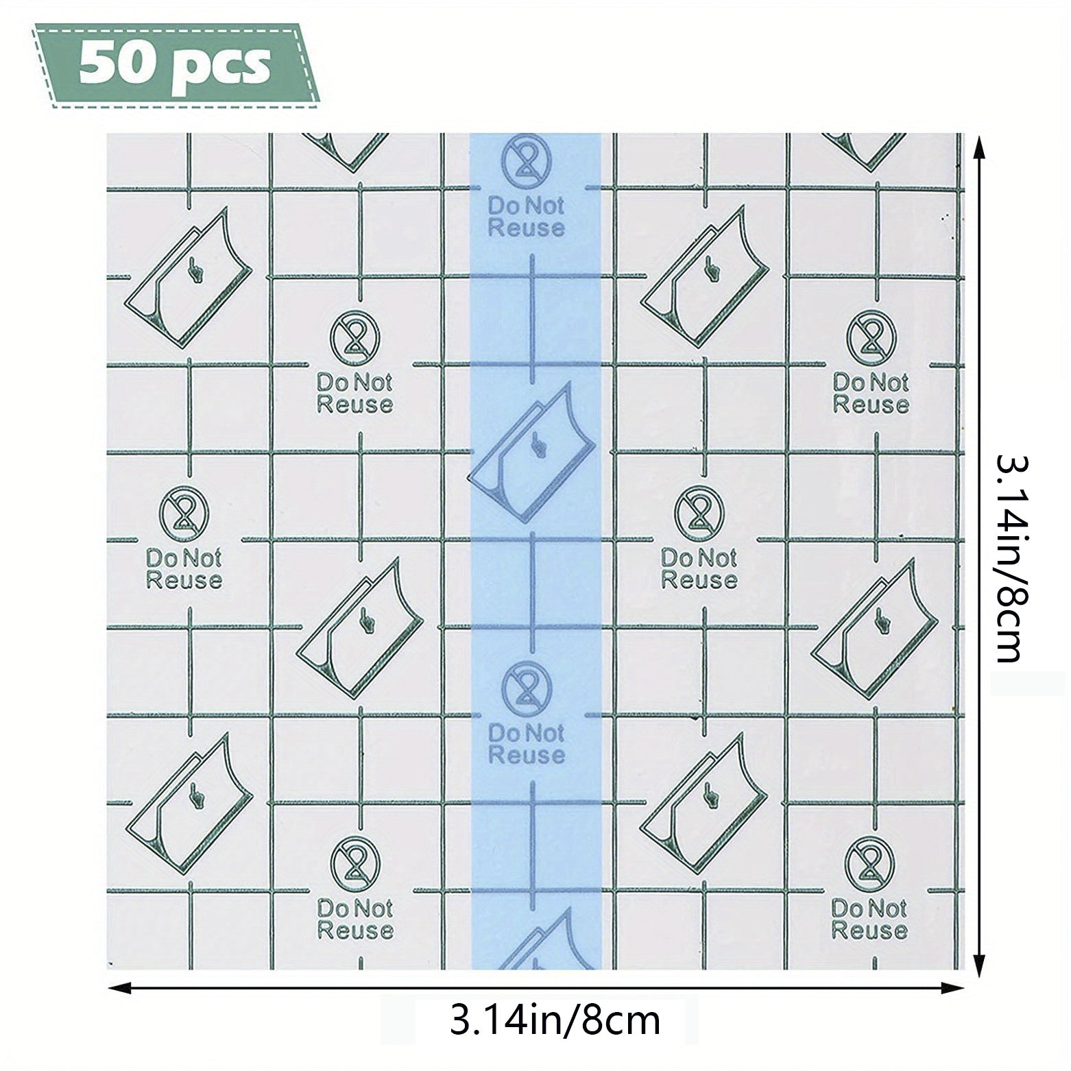 50 Clear Waterproof Adhesive Bandage for Tattoos, Keeps Tattoos Dry