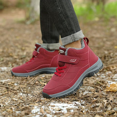 Faux Fur Lined Snow Boots - Slip On Warm Winter Shoes