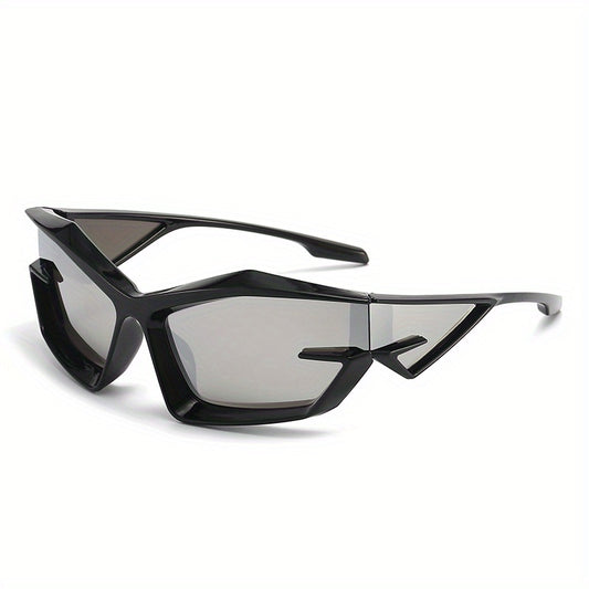 Futuristic Irregular Shape Tech Sunglasses