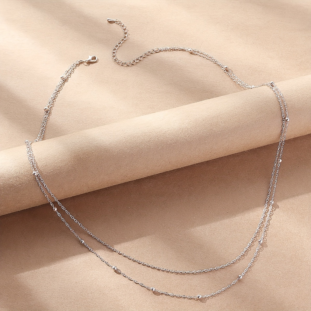 Layered Belly Body Chain Metal Bead Waist Chain Summer Beach Jewelry