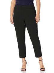  Solid Stretch Workwear Straight Leg Trousers