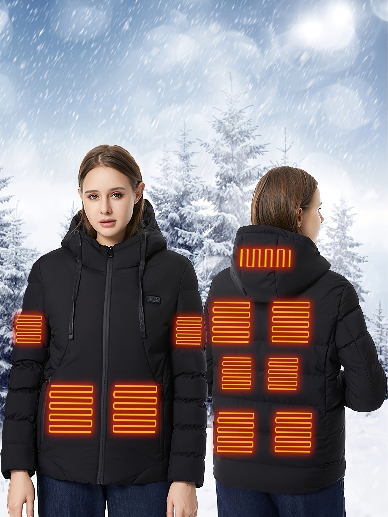 Women's Heated Jacket for Outdoor Activities