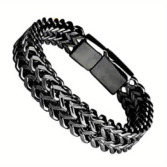 Hip Hop Titanium Steel Thick Version Street Trendsetter Men Bracelet