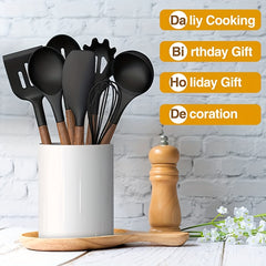 8pcs Silicone Utensil Set Non Stick Cooking Turner Spatula Spoon