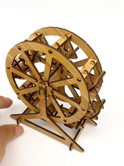 Wooden Ferris Wheel 3D Puzzle Assembly Kit Brain Teaser Educational Model