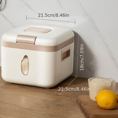 Acrylic Airtight Rice Dispenser Food Storage Container