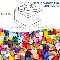 175pcs 2x2 Brick Building Blocks Set for Kids