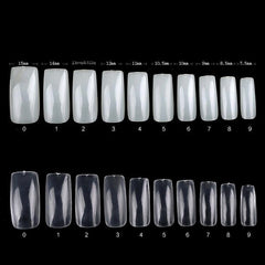 French Nail Tips 500 Pcs Half Cover False Nails