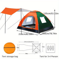 Waterproof 2 in 1 Camping Tent For Outdoor Hiking