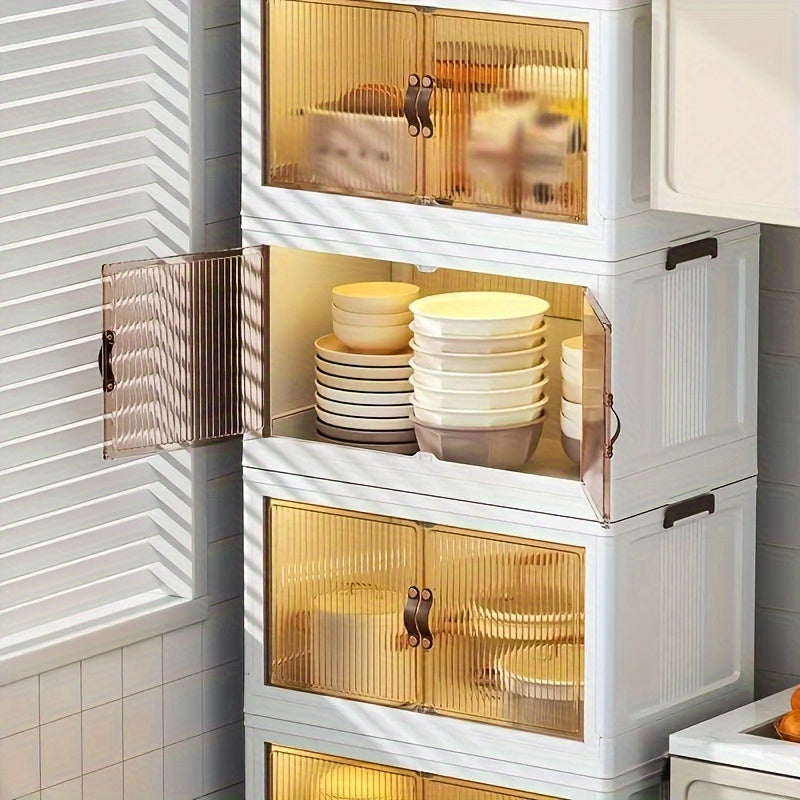 Collapsible Storage Bins With Lids Large Capacity Organizer Box