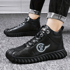 Men's Vintage Lace Up High Top Boots