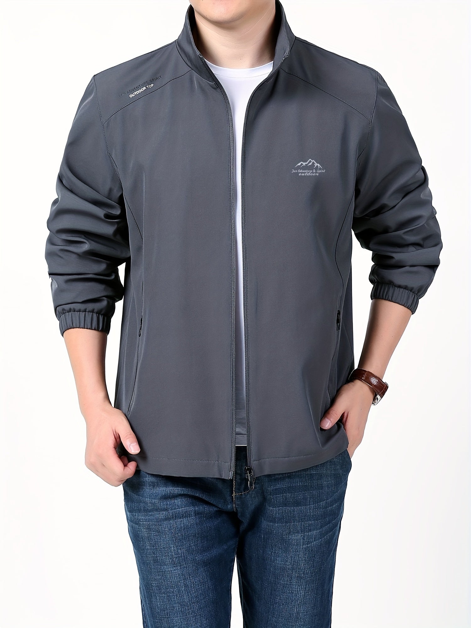 Men's Waterproof Windproof Zipper Jacket