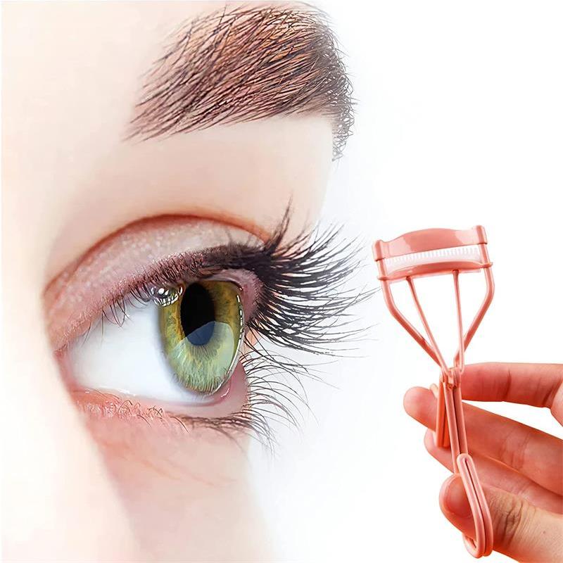 Eyelash Curler with Built-in Comb and 2 Replacement Pads