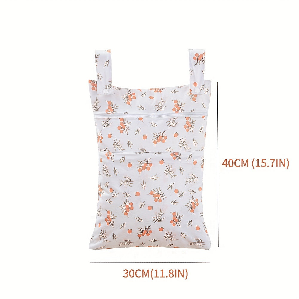Waterproof Diaper Bag 30X40CM 1 8X15 7IN With 2 Handles 2 Pockets