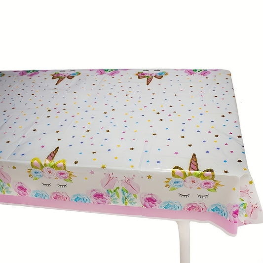 Disposable Unicorn Tablecloth for Unicorn Party Supplies