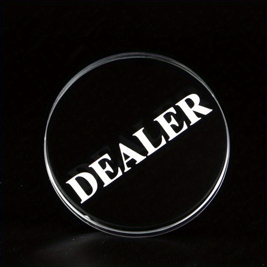 1pc 10mm Transparent Artificial Crystal Poker Game Match Accessories