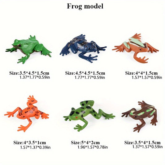24pcs Colorful Plastic Frog Toys Fun Easter Party Favors