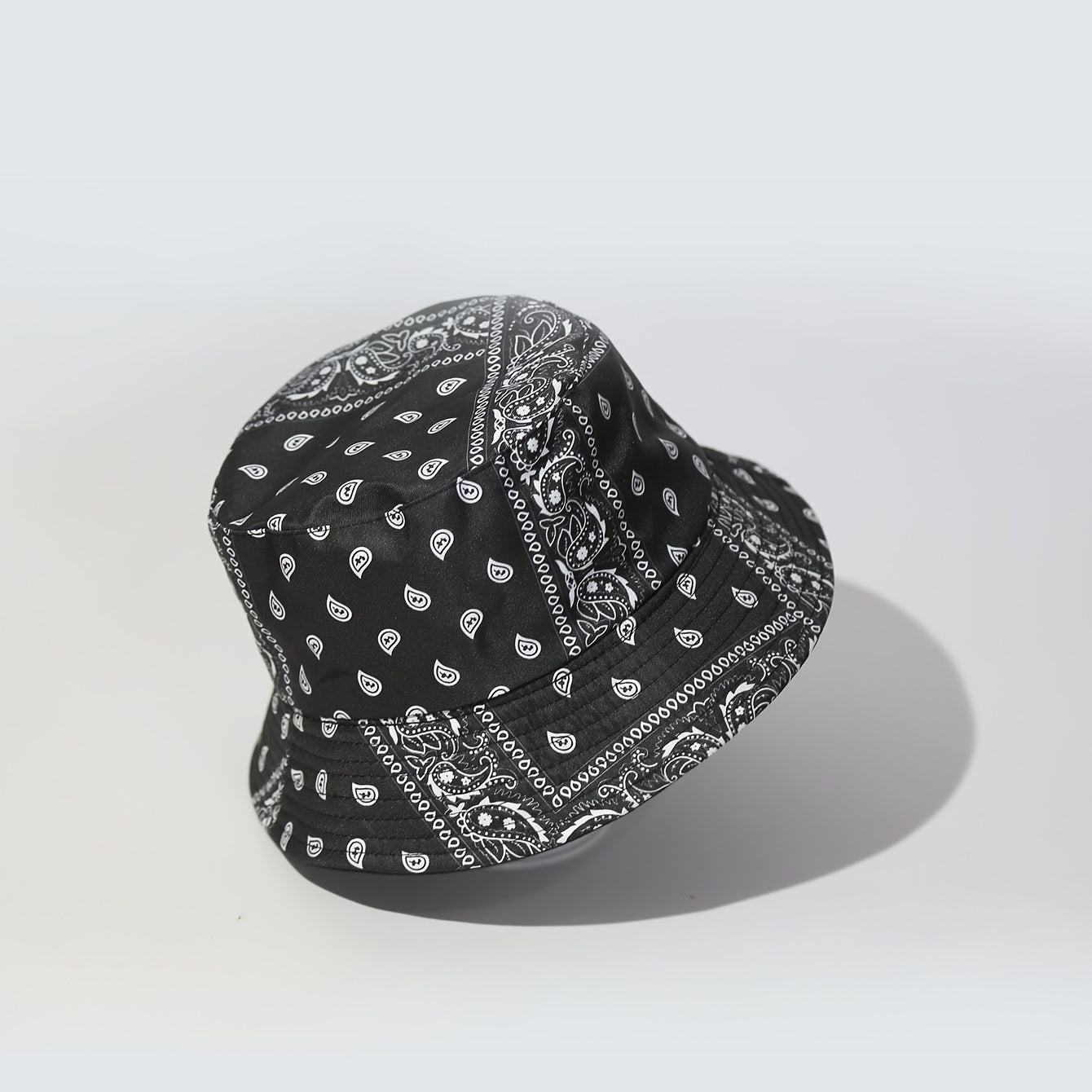 UPF50 Sunshade Bucket Hat With Panda Pattern Double sided Sun Hat