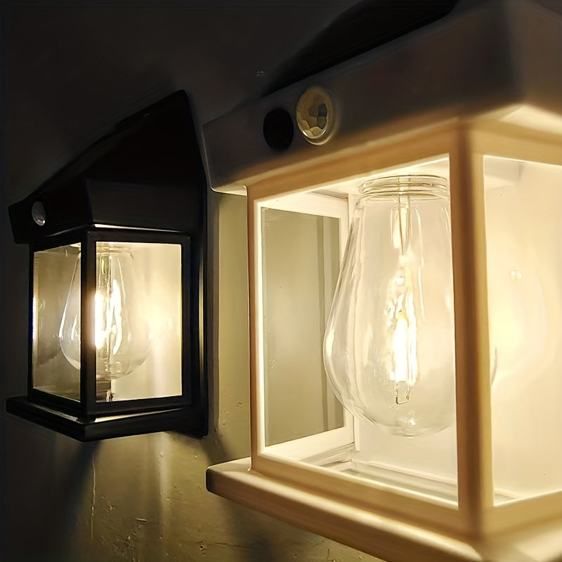 Solar Wall Light Outdoor Waterproof Tungsten Lamp Induction Garden Light