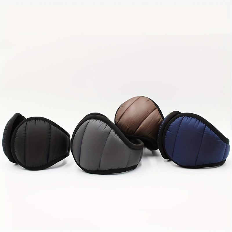 Men'S Winter Foldable Ear Cups Fleece Lined Warm Ear Protection