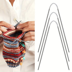 3pcs Stainless Steel Ring Knitting Needle 2mm-3.5mm